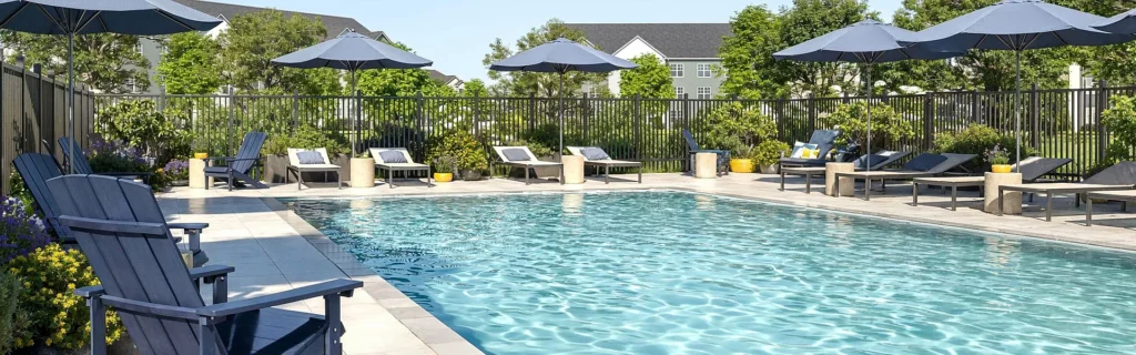 The Henry at Klein Mills Pool closeup