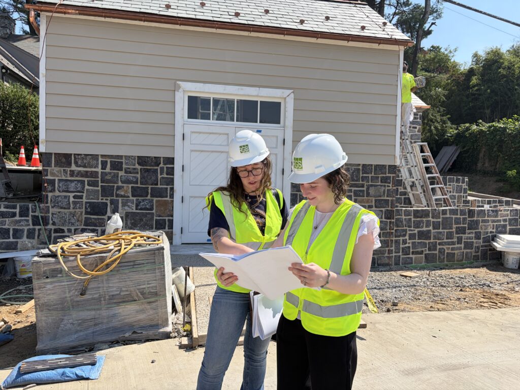 RGS Associates intern Emily on the job site